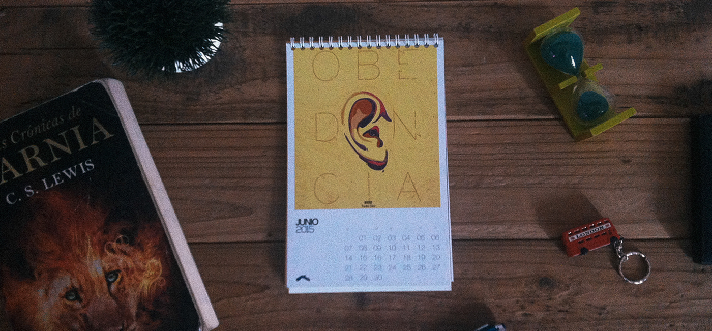 calendar calendario guate visualiza Guatemala diseño ilustracion oreja OBEY obediencia casa de dios