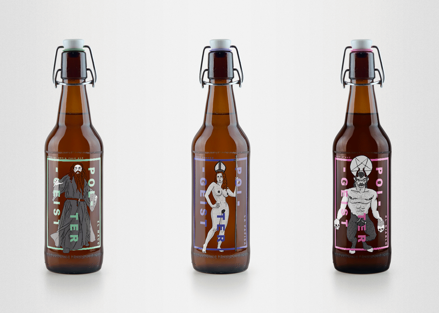 beer Packaging concept tarot craft card brew Beberage ale design