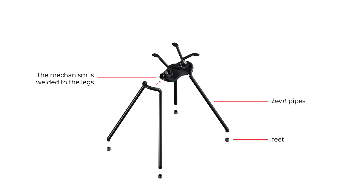 active sitting  furniture industrial design  magis plywood product design  Skating stool