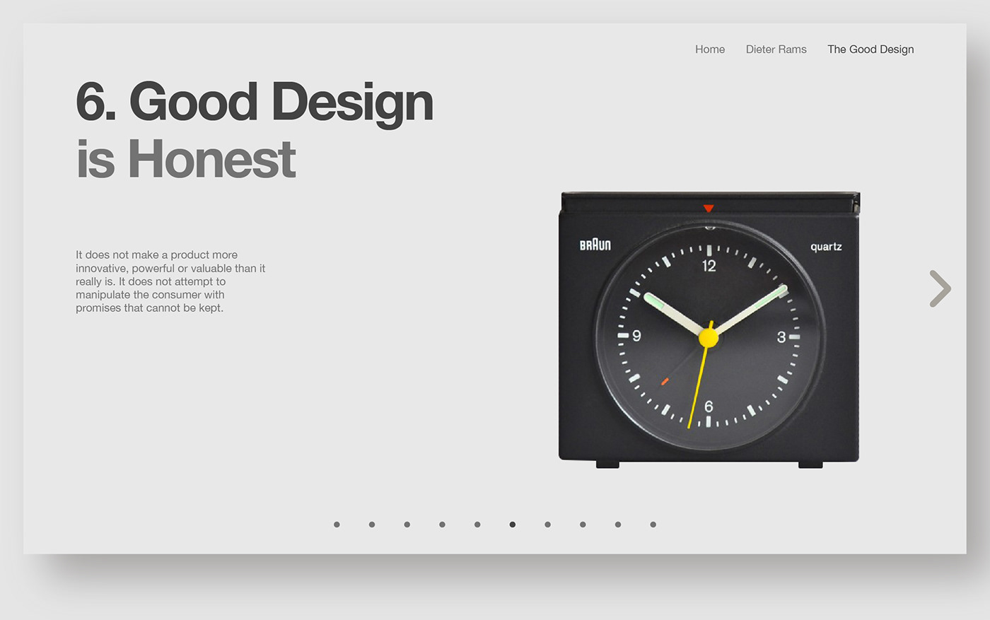 design Dieter Rams braun graphic design  Interface Minimalism good design Vitsoe