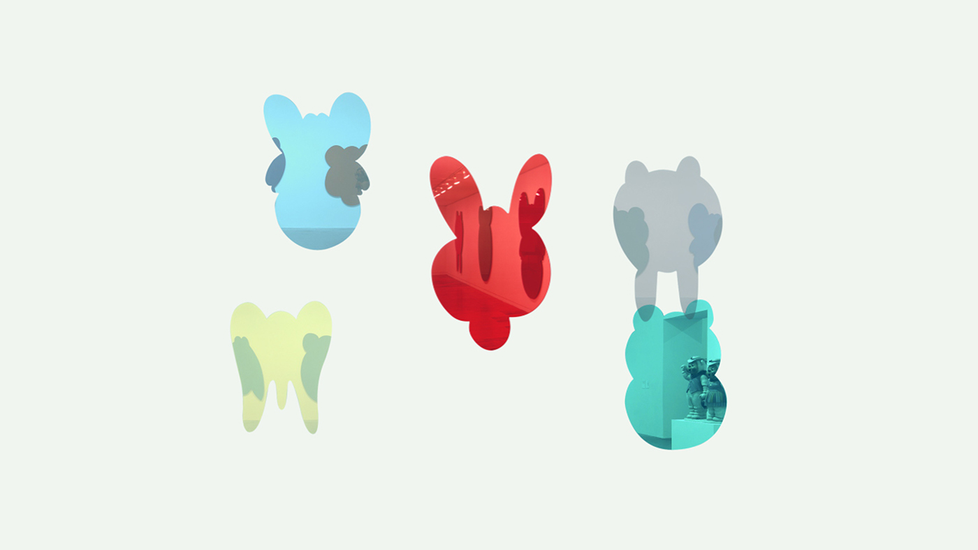 Jeff Koons easy fun Exhibition  promote museum motion graphic pratt happy Fun cartoon animal shape