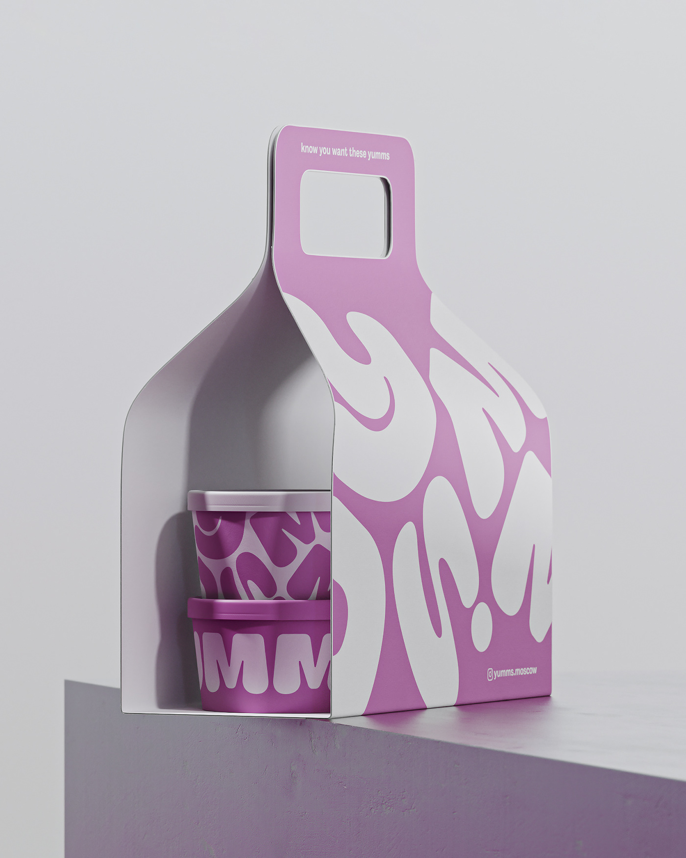 cafe community Food  futuristic icecream Packaging people pink soft choice studio