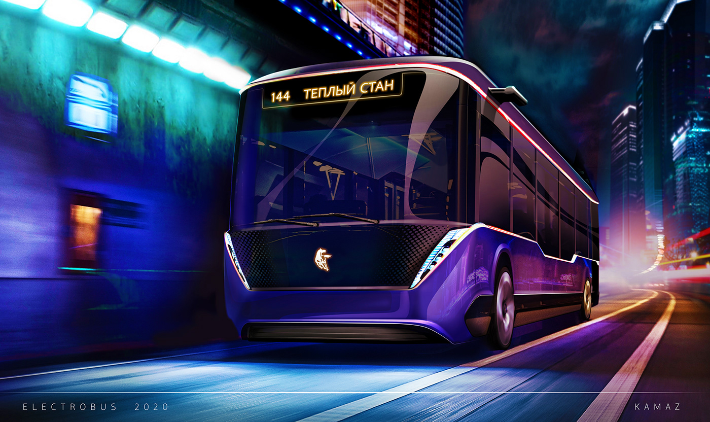 bus concept electrobus electro kamaz