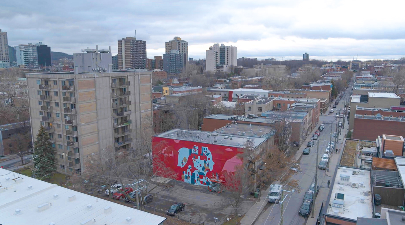 community Montreal Mural Street Art 