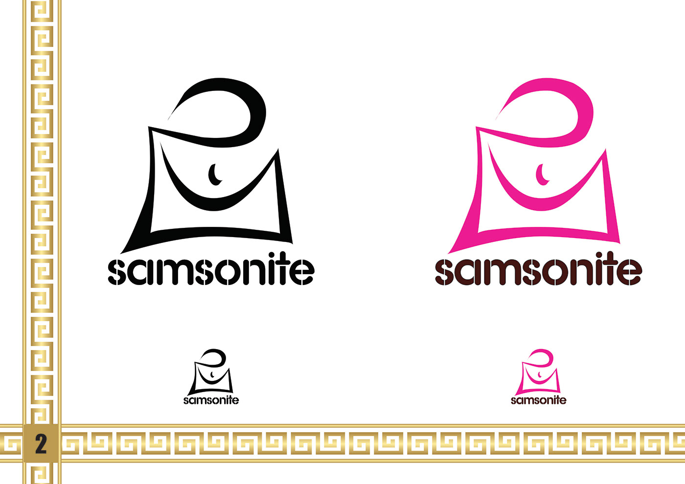 logo Logo Design logofolio samsonaite Bags Logo falazat textile colors