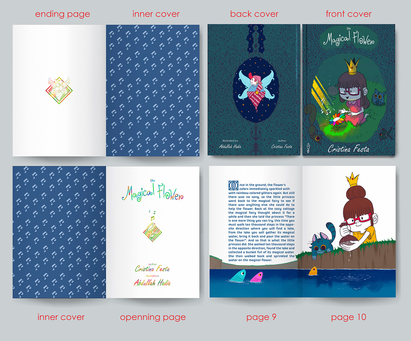 book children children's book children illustration story storybook Flowers Magic   Character design  Digital Art 