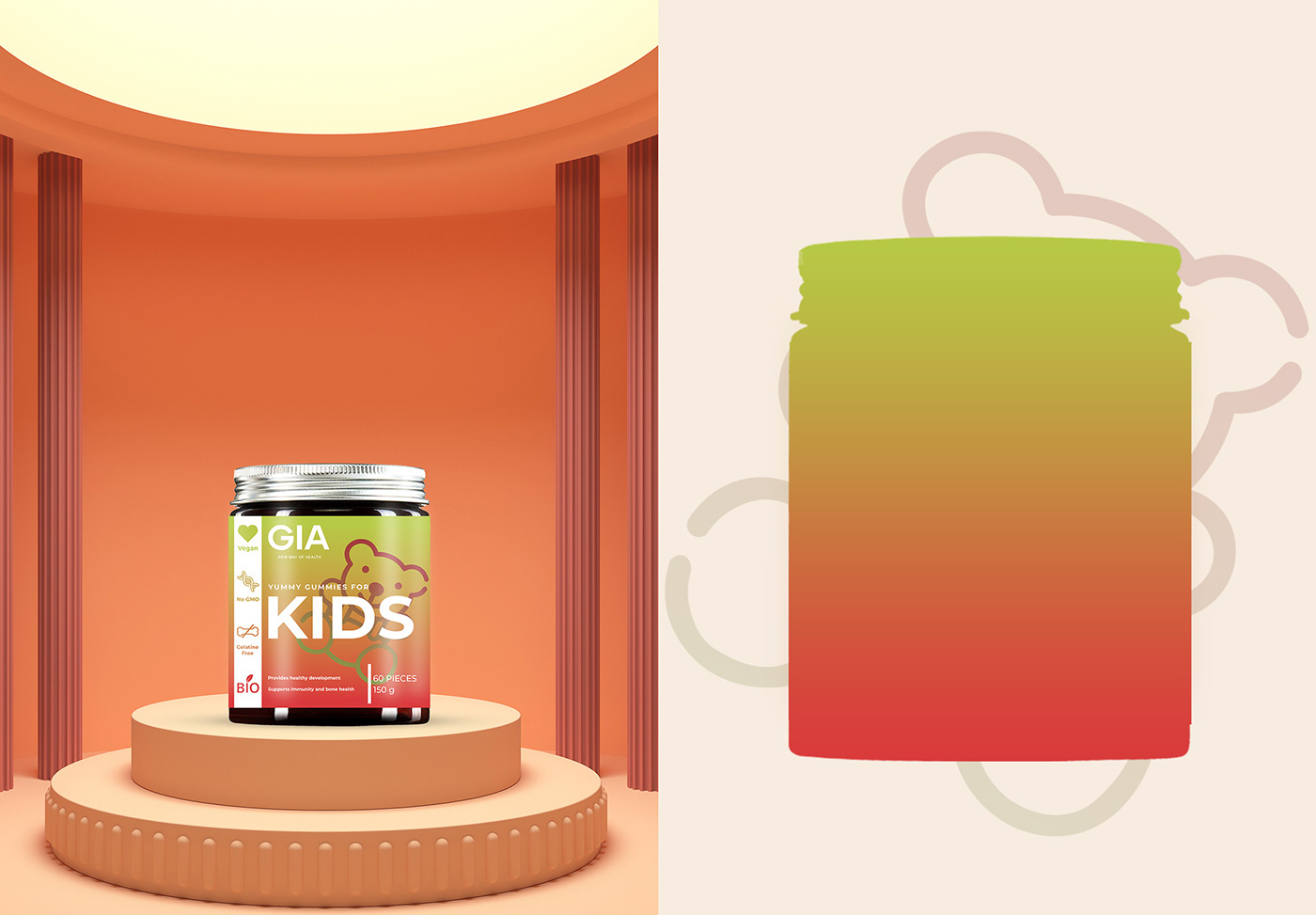 design product design  Packaging branding  vitamins vitamin packaging design package design  logo brand identity