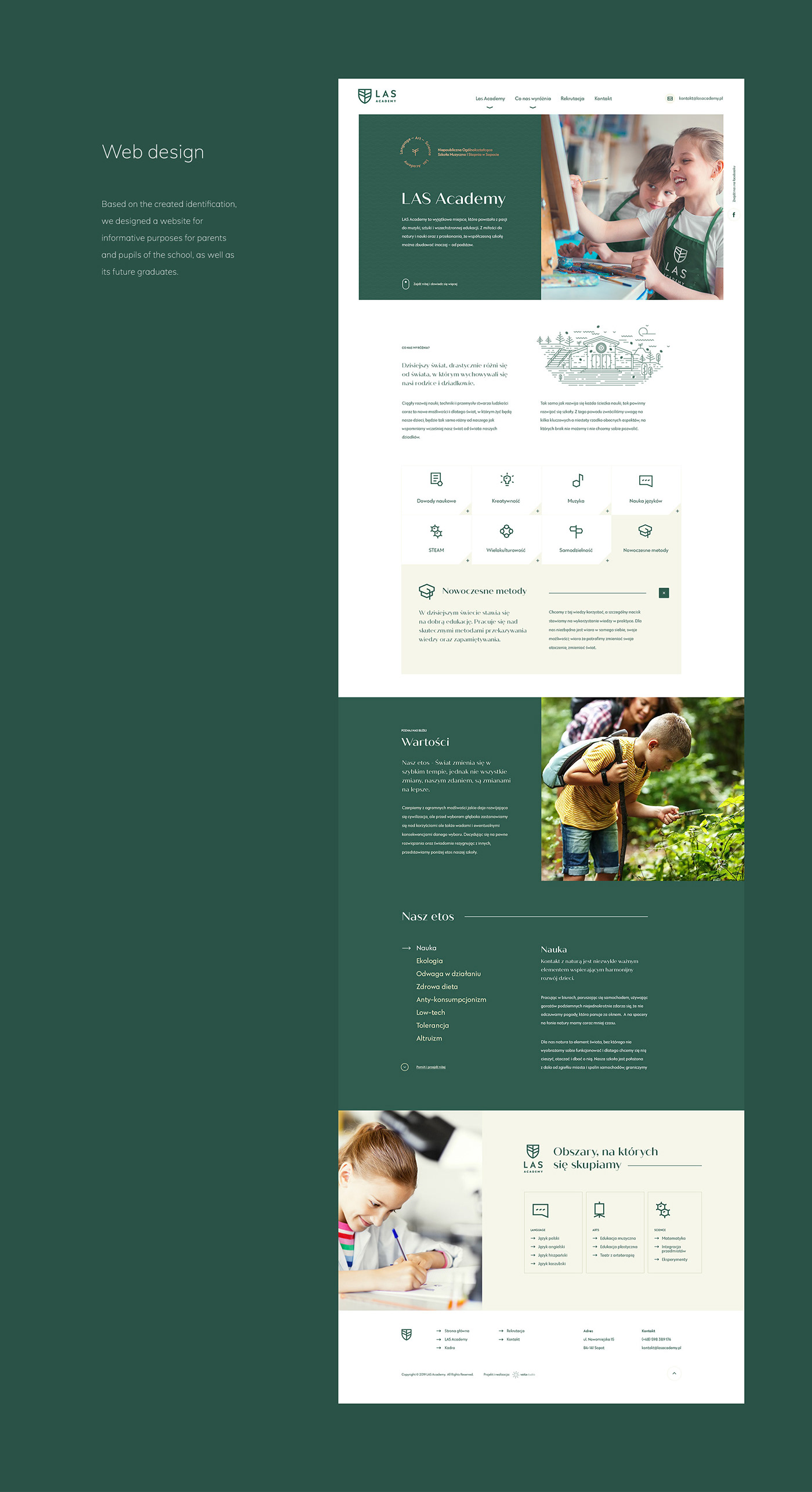 green forest Nature school Education children print visual identification las