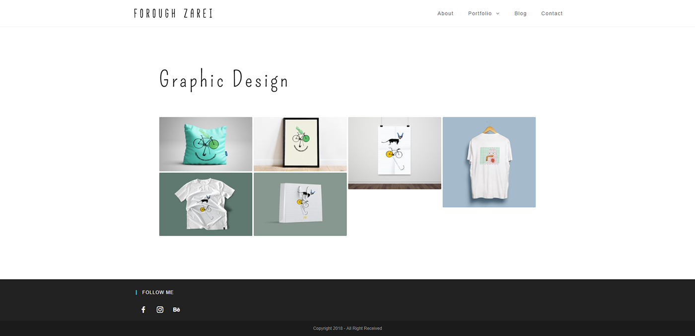 graphic design  UI Webdesign layouts Website wordpress Online Portfolio Forough Zarei