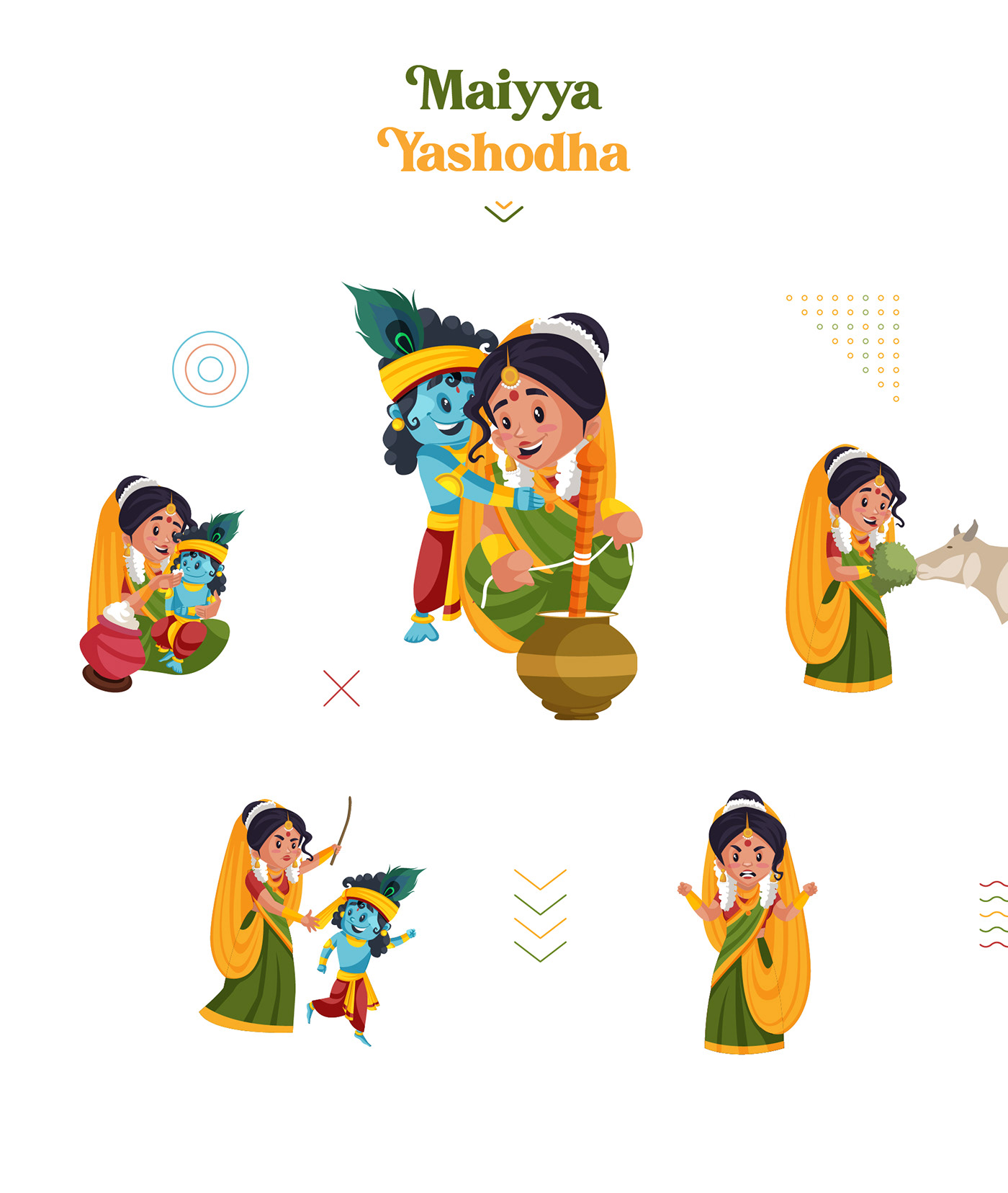 Mahabharat - Cartoon Character Series on Behance