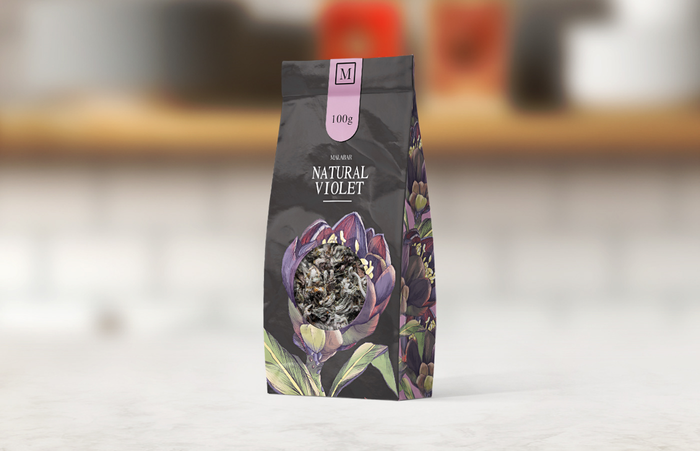 drink flower Food  ILLUSTRATION  package Packaging Plant print tea