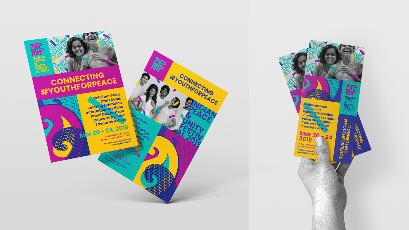 branding  Event Branding Youth festival visual identity Indian Youth festival indian branding vibrant event flyers Event Posters Indian Politics