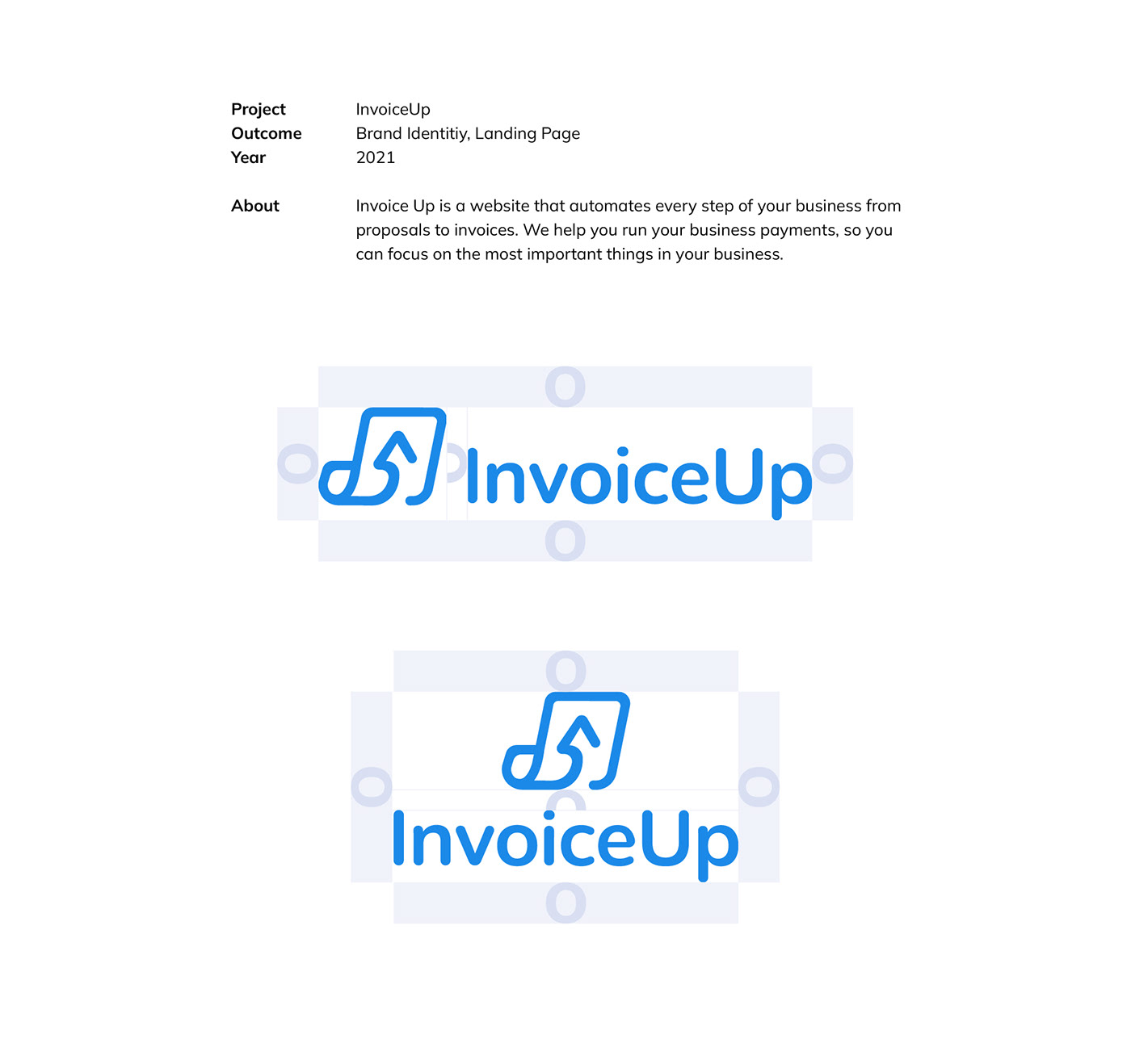 Logo structure for invoice manager dashboard design branding