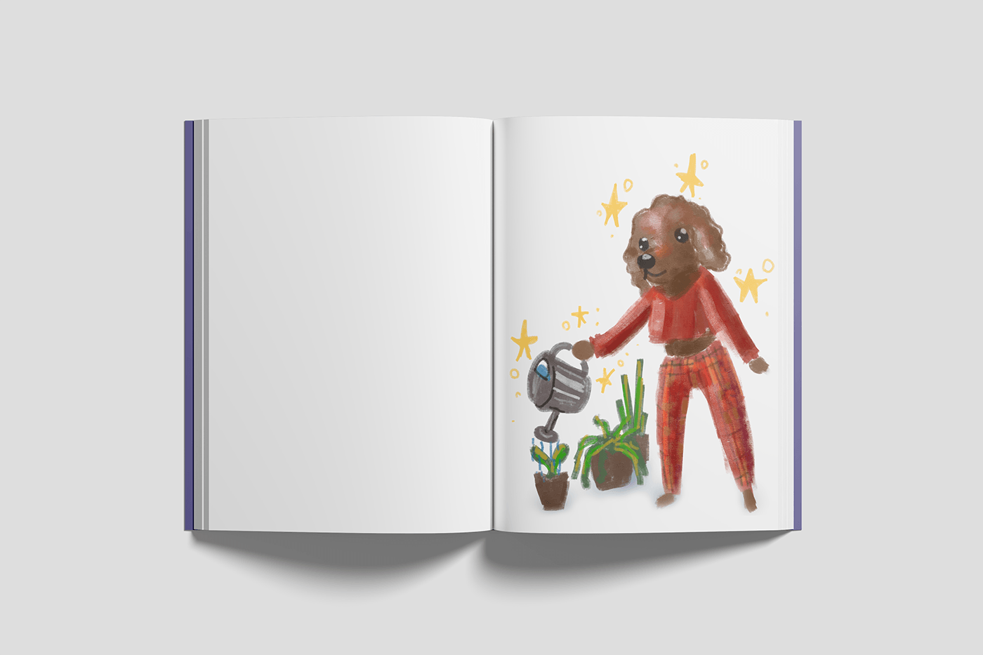 publishing   children's book dog plants ILLUSTRATION  artwork digital illustration Graphic Dersign