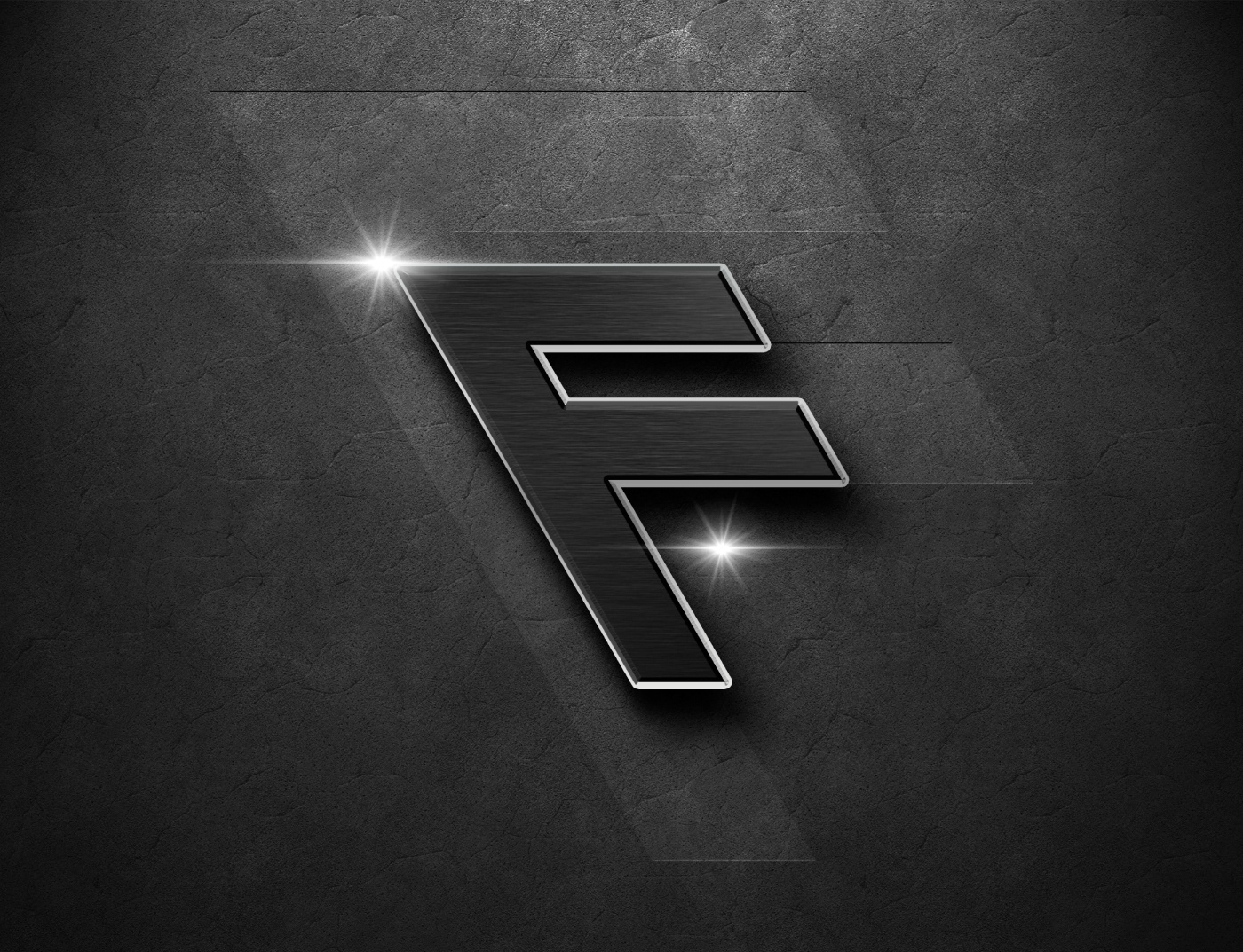 F Letter Grid Logo Design