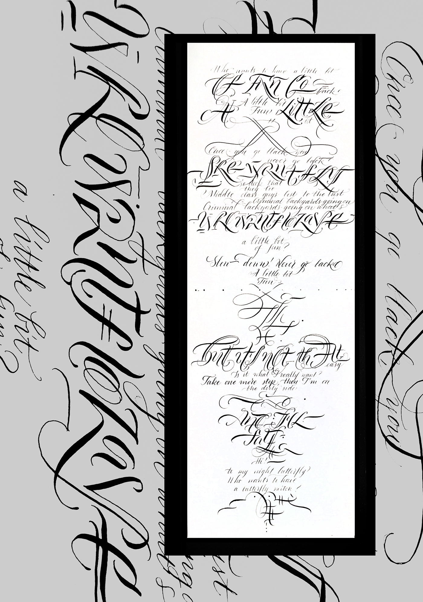 Calligraphy   ILLUSTRATION  art sketch lettering Collaboration Drawing 
