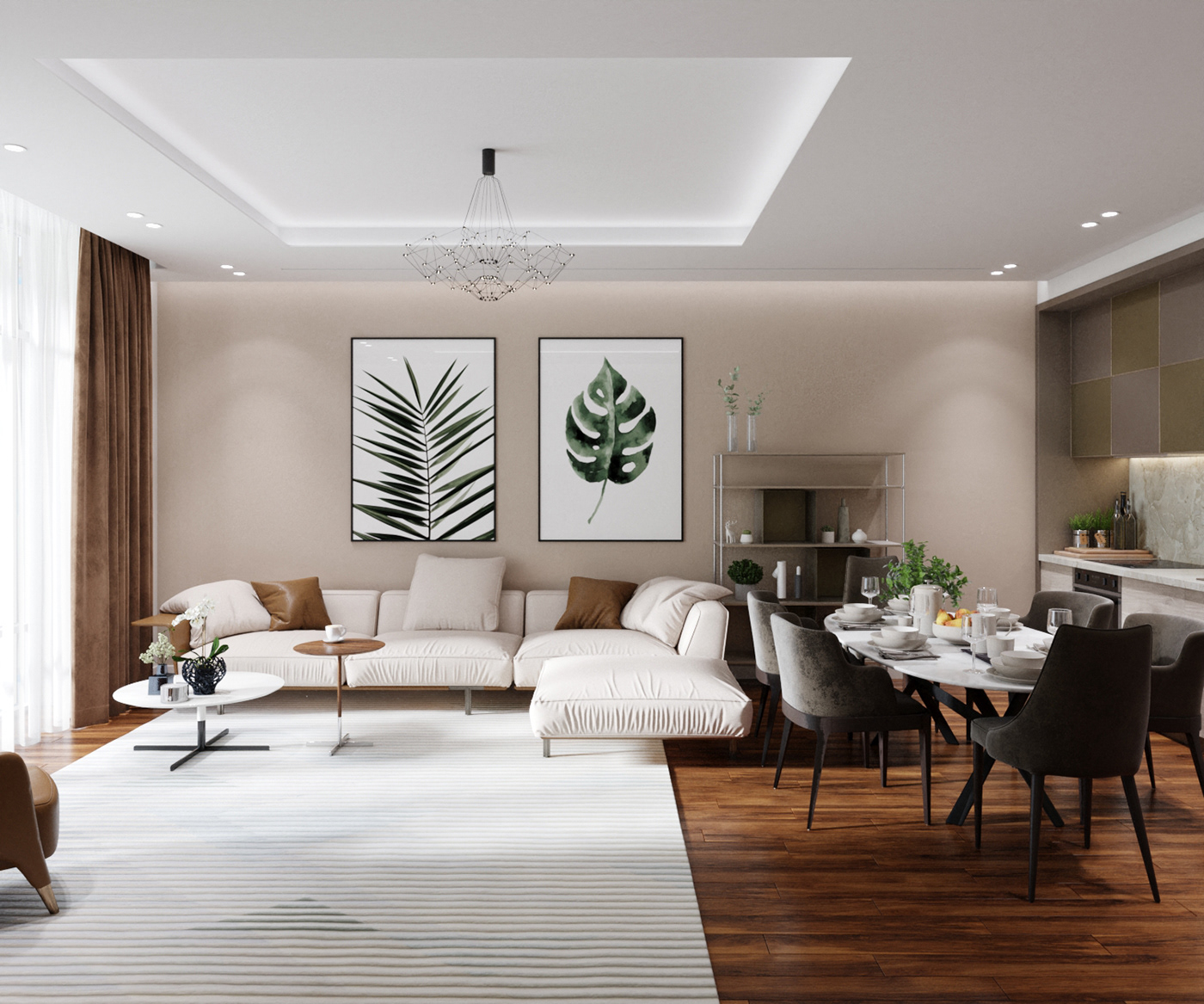 3D 3dsmax archviz CGI corona render  corridor design Interior livingroom Render