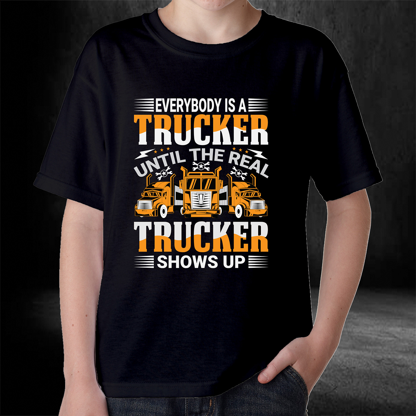 Truck ILLUSTRATION  t-shirt vector print shirt typography   design apparel truck driver