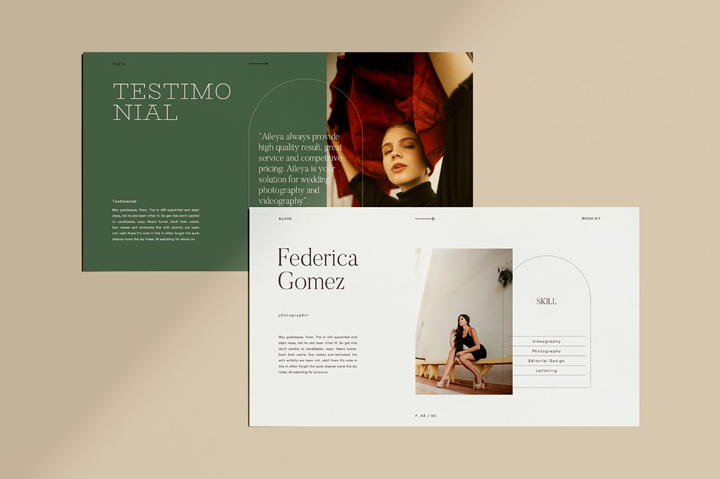 branding  design feminine INFLUENCER marketing   Media Kit Powerpoint presentation press kit webinar