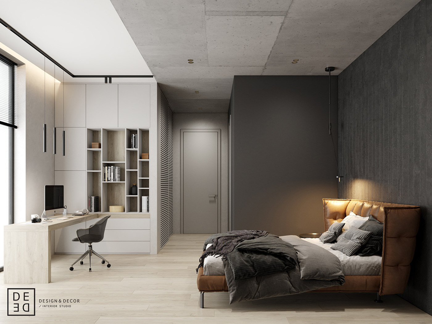 Interior design interiordesign Minimalism modern DE&DE Interior Studio designer corona render  3ds max architecture