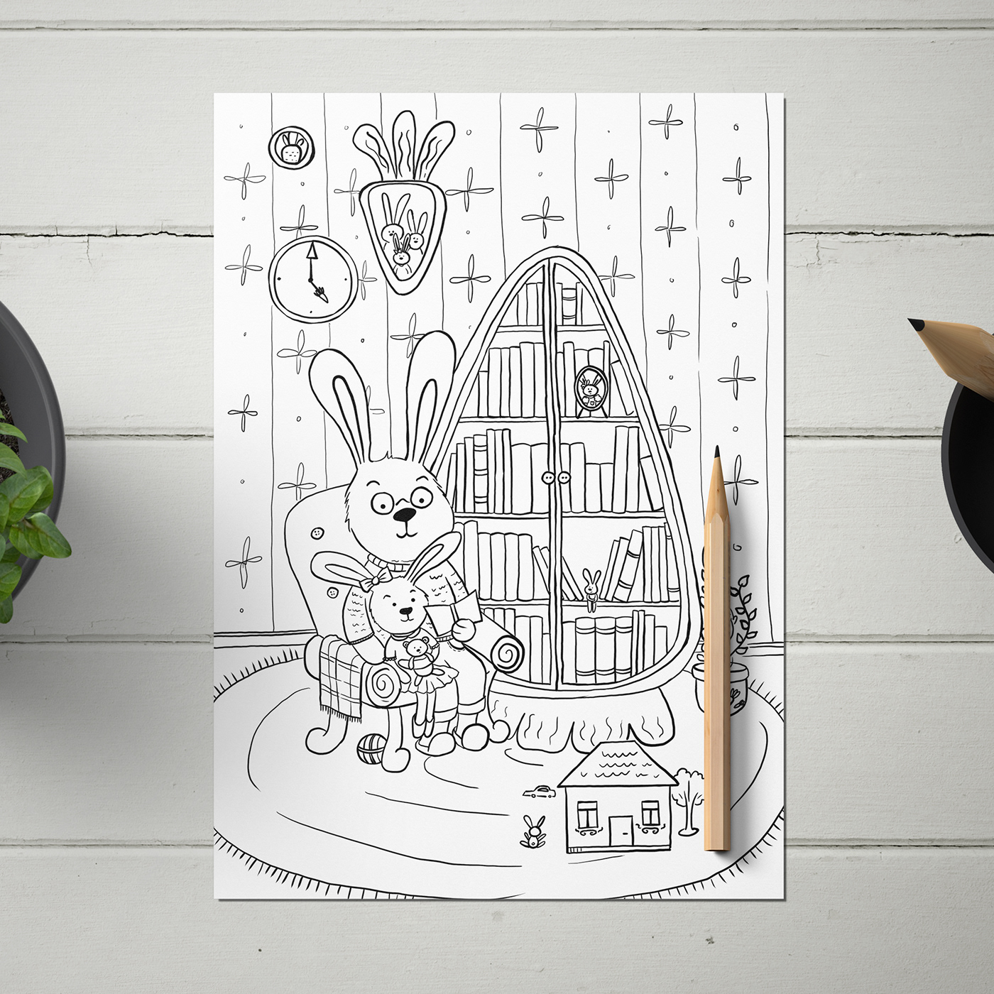 children's book coloring book coloring page illustrations