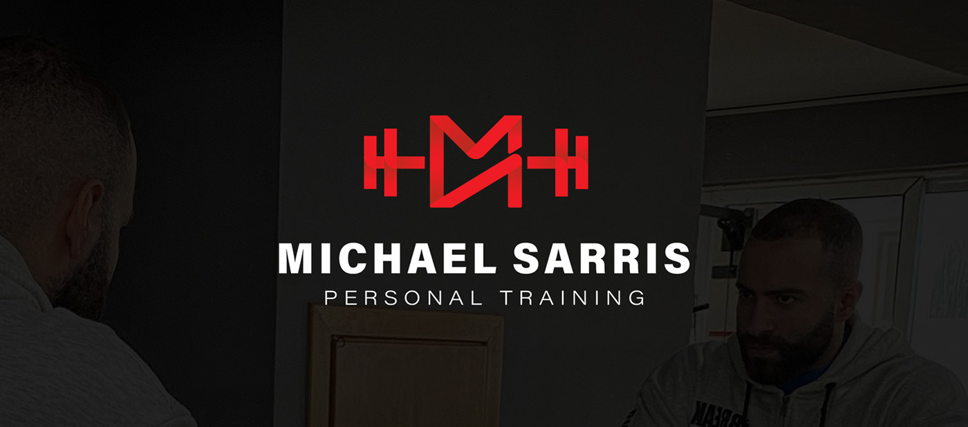 michael personal trainer gym fitness branding  Logotype leontios sakellis sarris