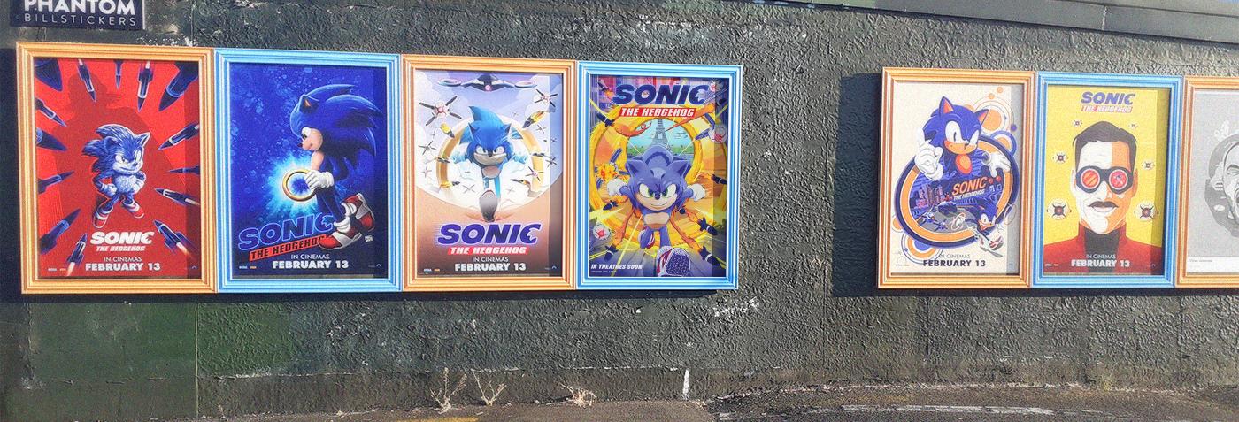 Sonic The Hedgehog official alternative movie poster on Behance