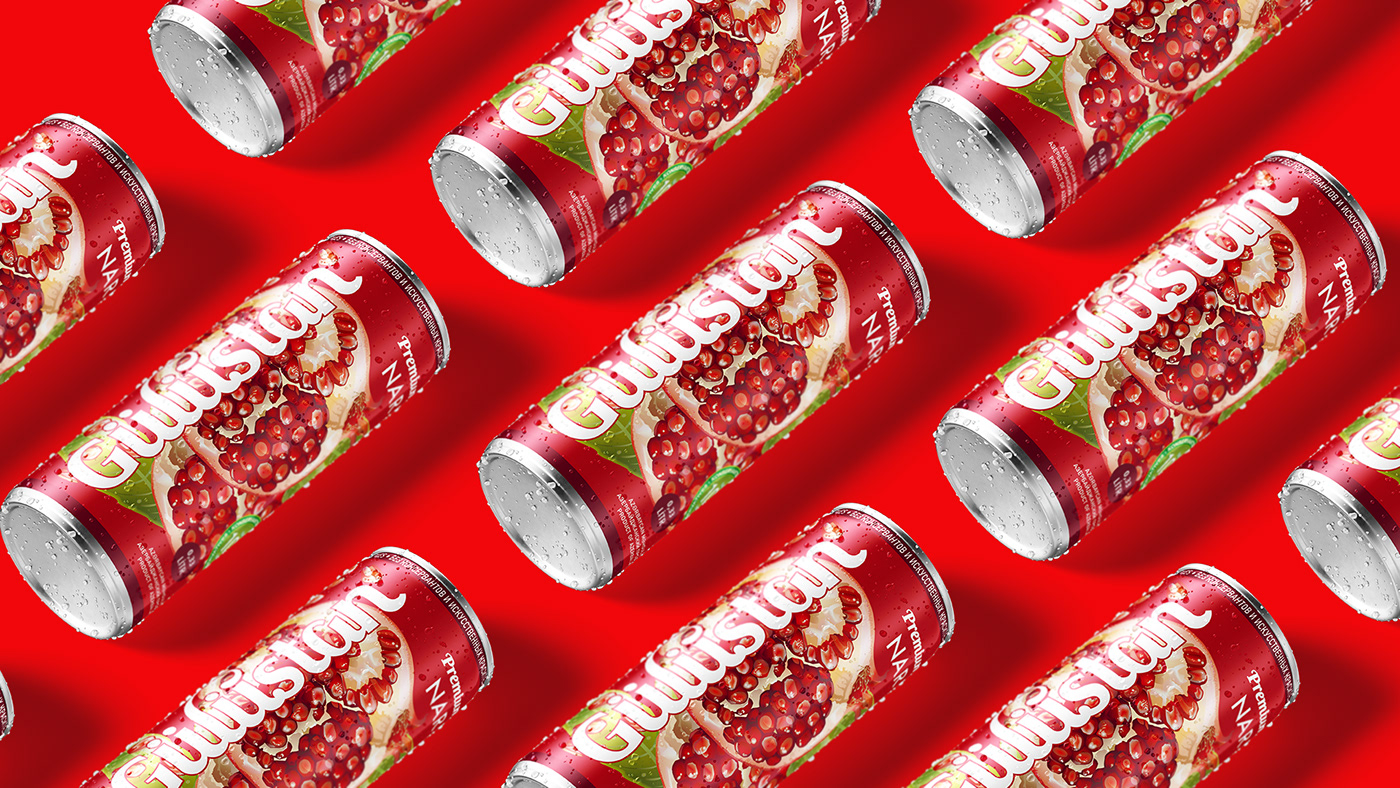 Packaging packaging design Pomegranate Juice pomegranate aluminum can aluminum canpackaging new juice