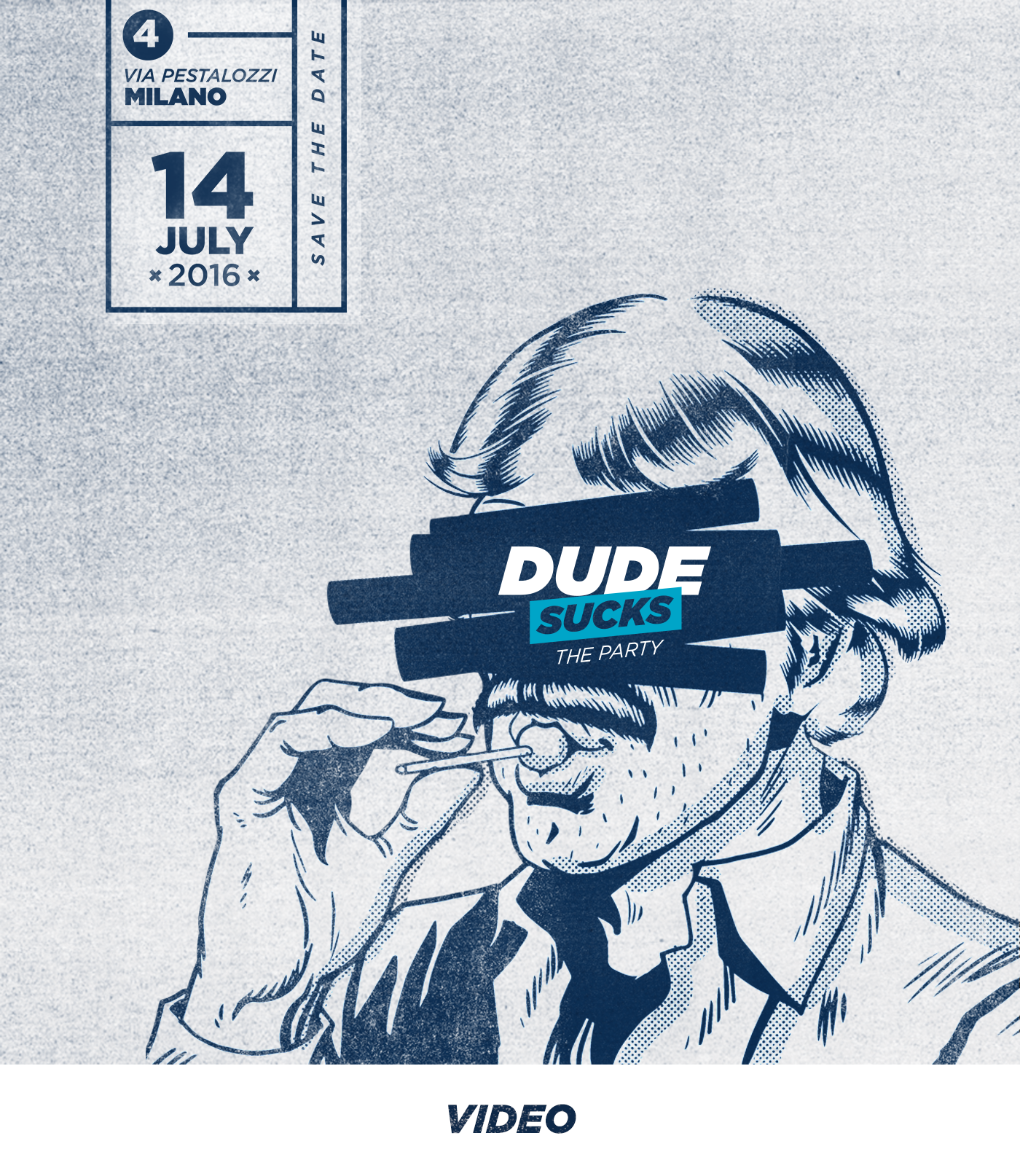 dude Advertising  agency party haters graphic theme party milan advagency