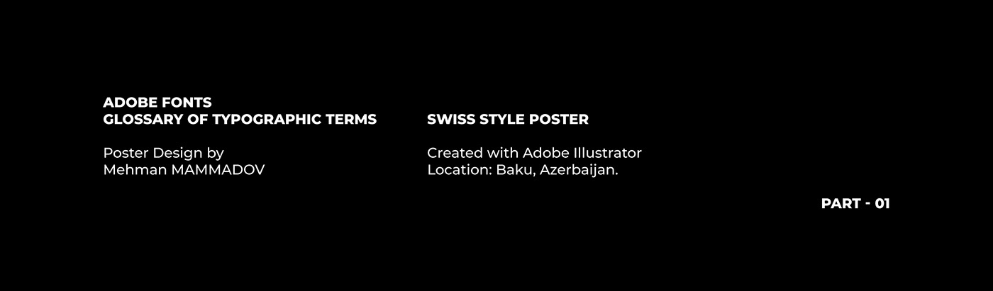 adobefonts typography   terms swiss poster Style color symbol Switzerland Behance