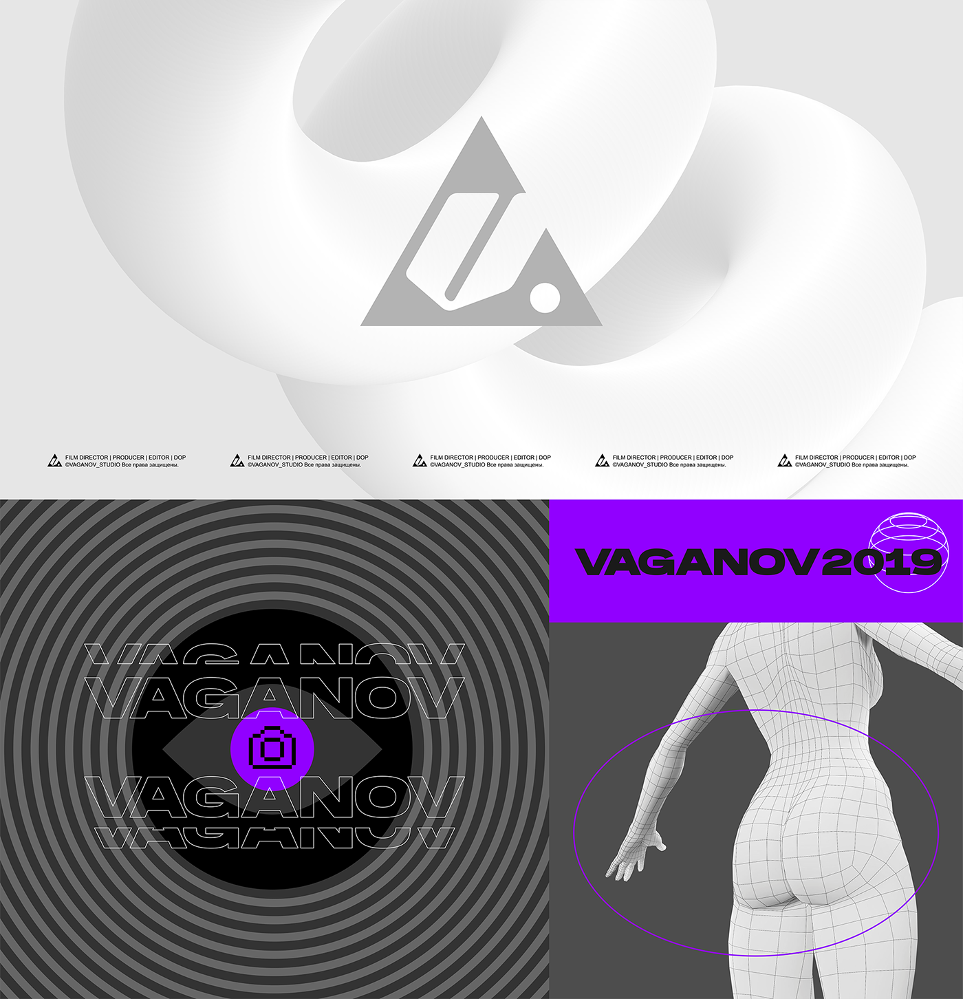 logo key visual graphic design brend Fashion  DOP VAGANOV