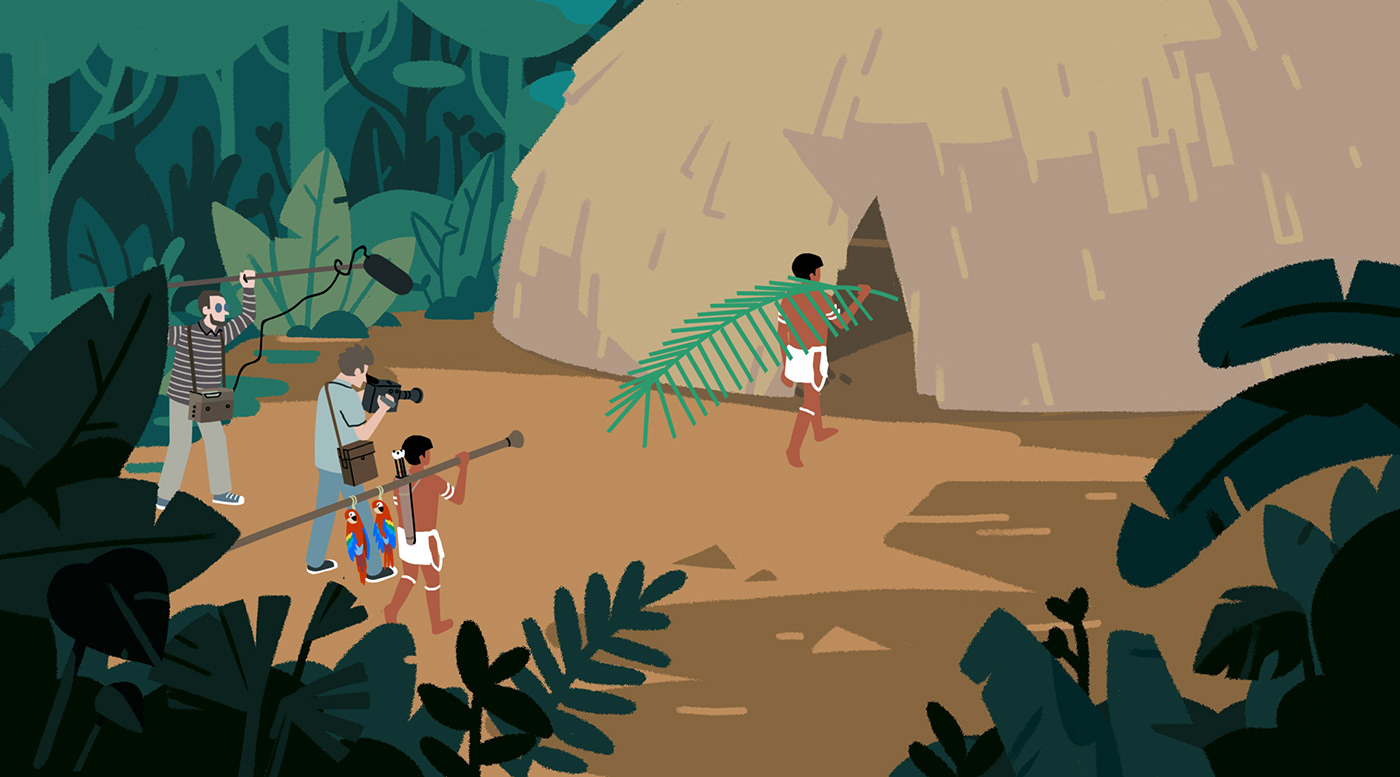 aboriginal animation  background jungle natives