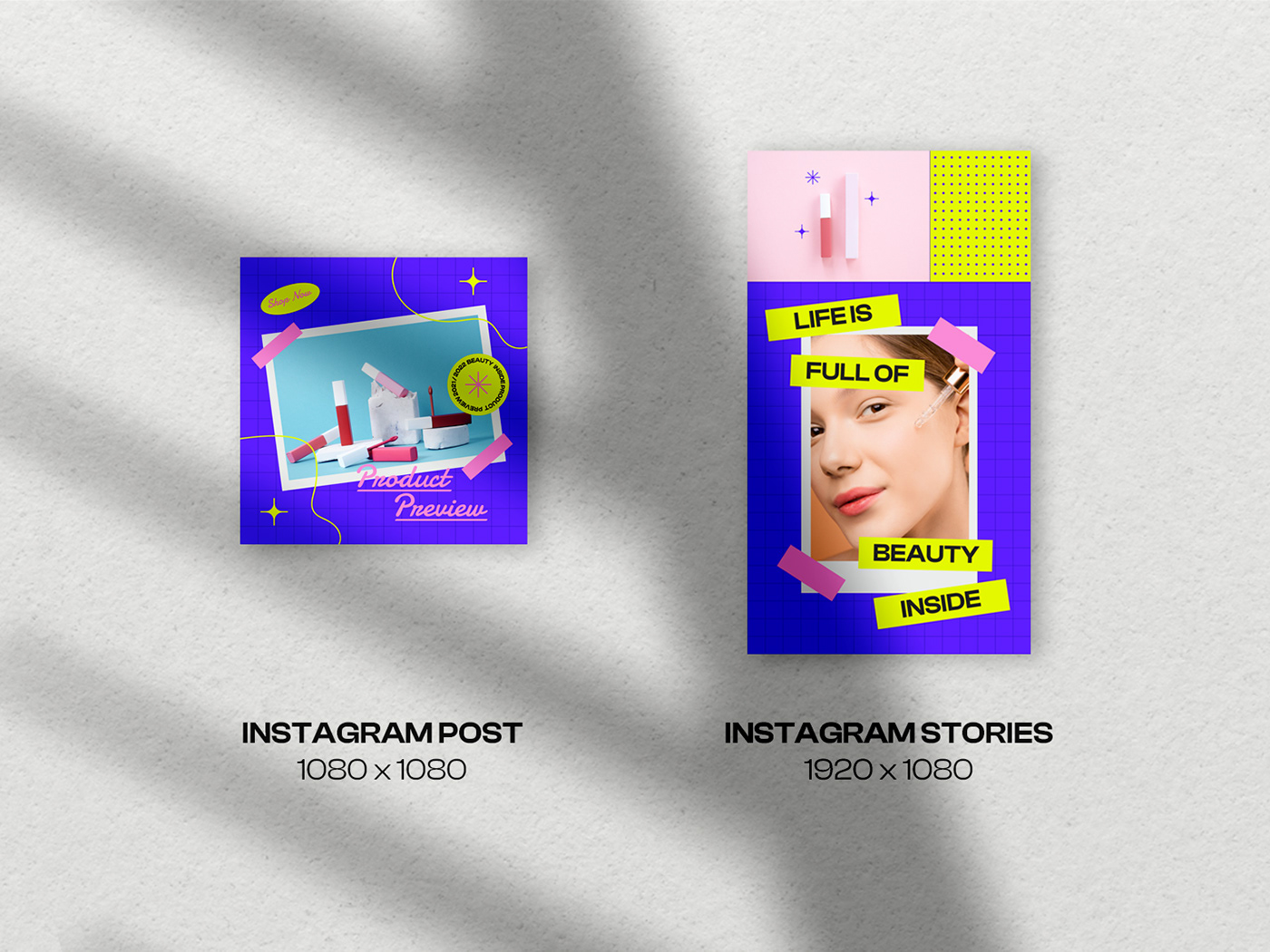 beauty cosmetics Fashion  instagram Instagram Post Instagram Stories pop portrait social media social media template