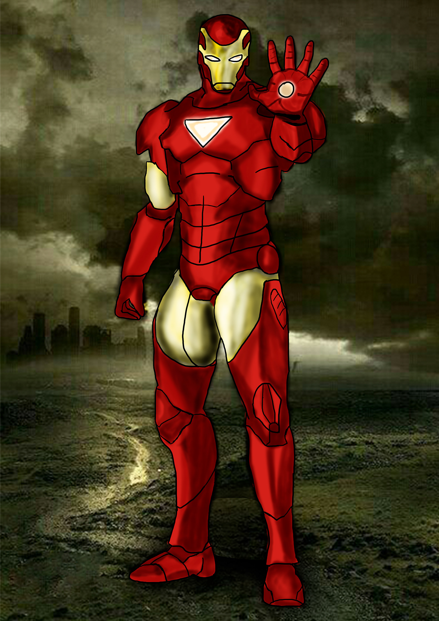 Avengers Digital Art  ILLUSTRATION  iron man marvel photoshop SuperHero tony stark