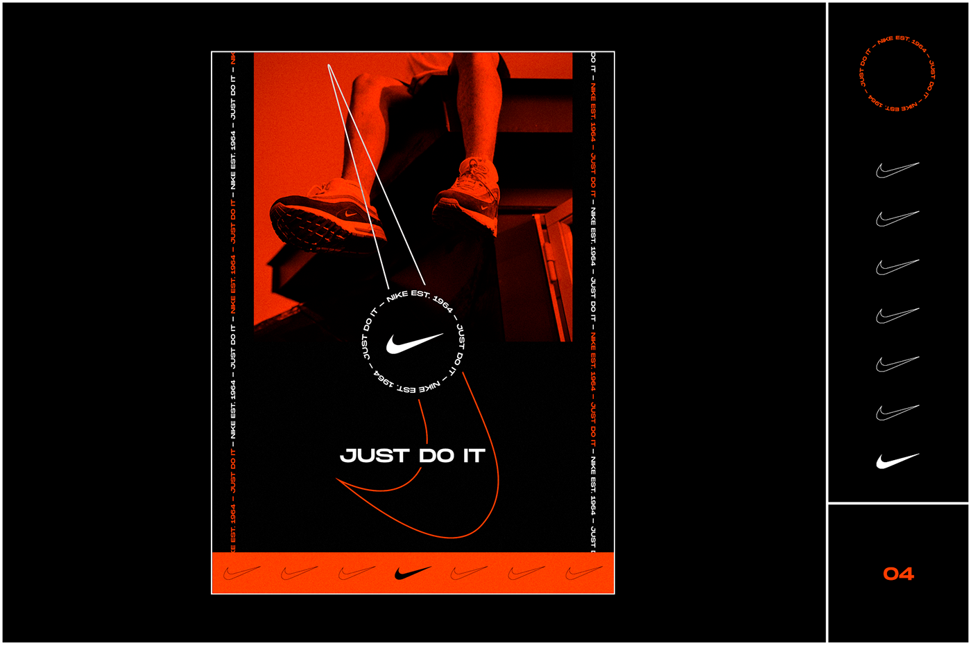 adidas Advertising  branding  Collection Fashion  graphic design  just do it Nike poster posters