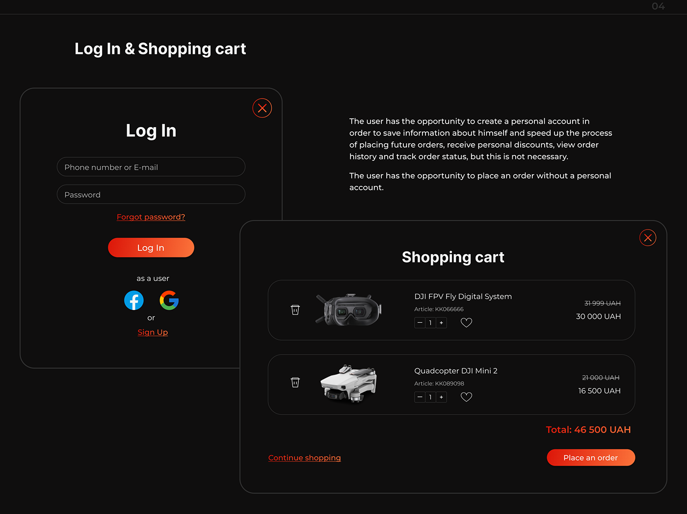 design drones e-commerce online store quadrocopter UI/UX user experience user interface Web Design  Website