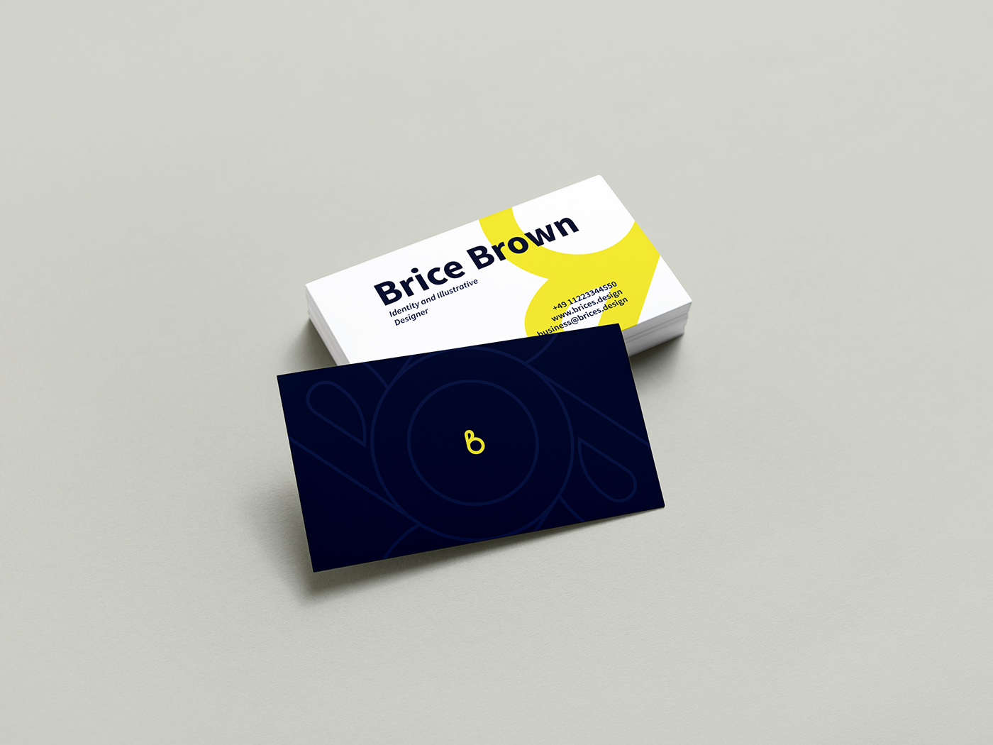 logo business card identity brand personal branding self branding Illustrator modern curve