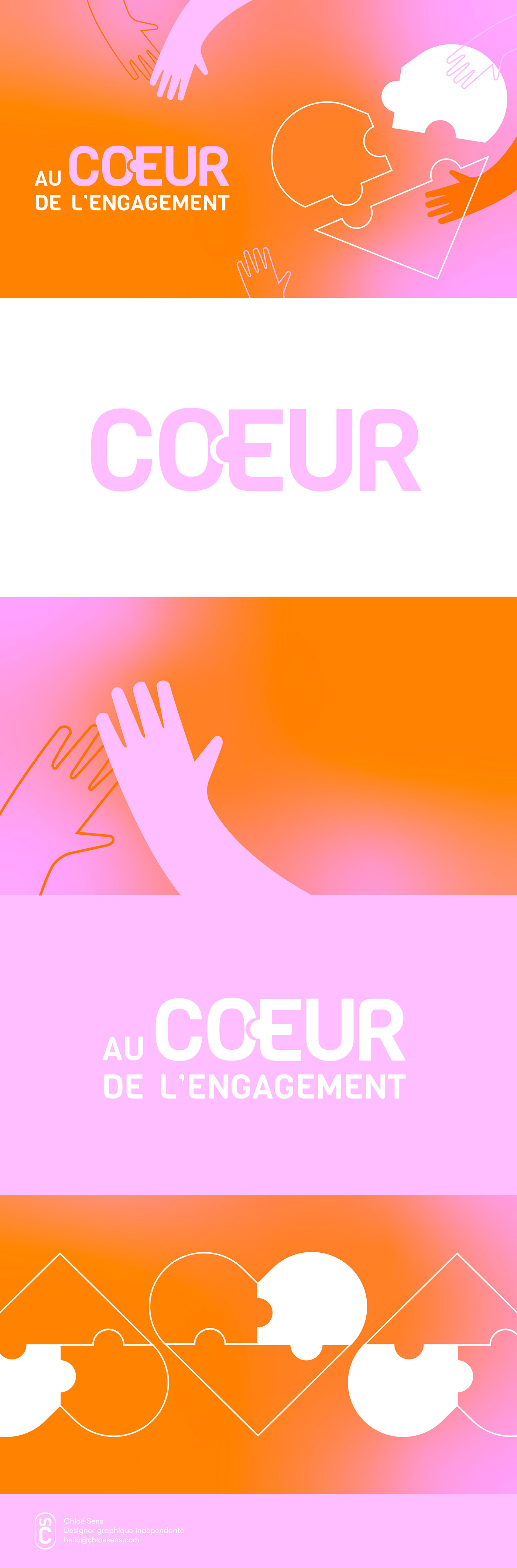 graphisme graphic design  ILLUSTRATION  typography   poster visual identity campaign orange rose pink