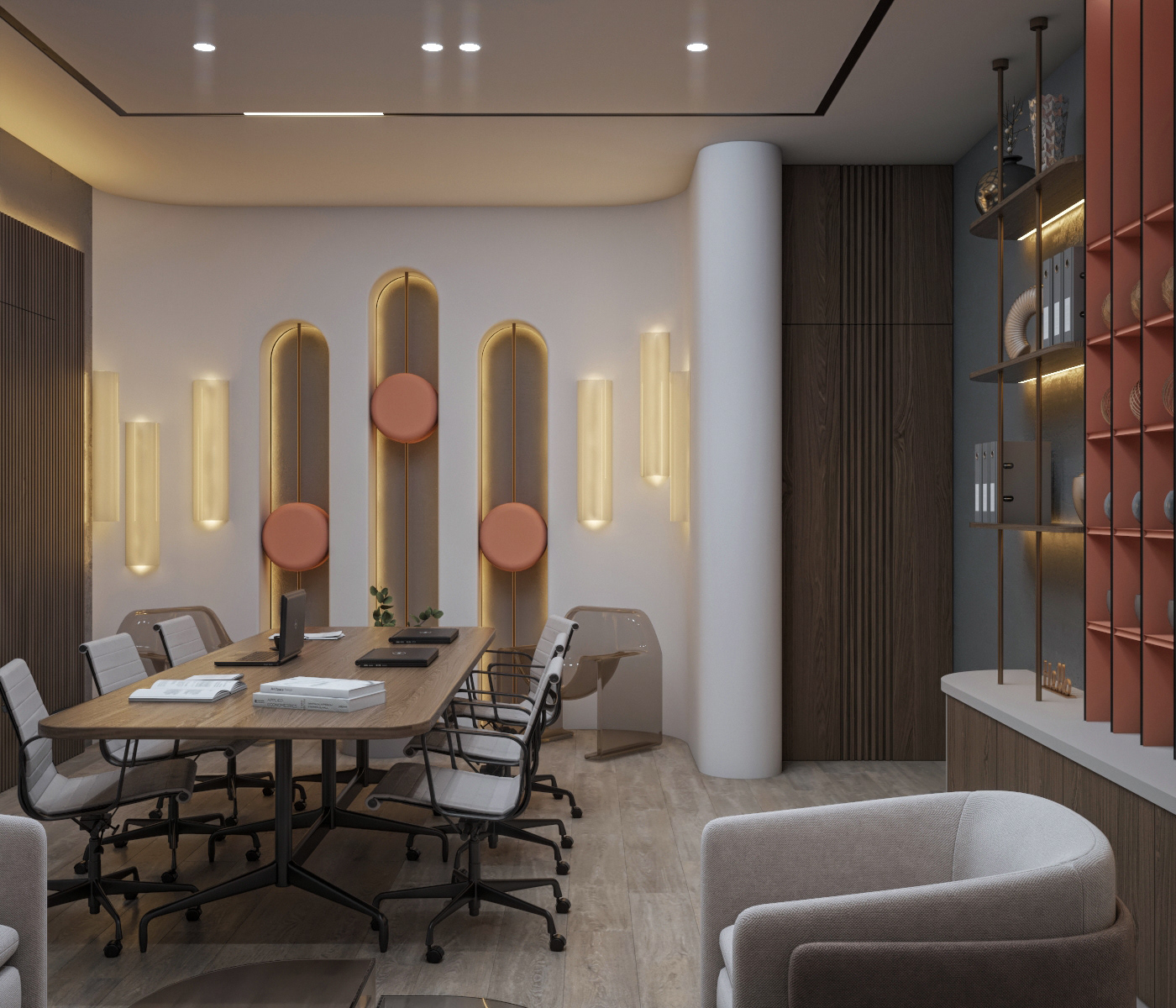 Office Office Design Interior design meeting room Render 3D 3ds max visualization modern