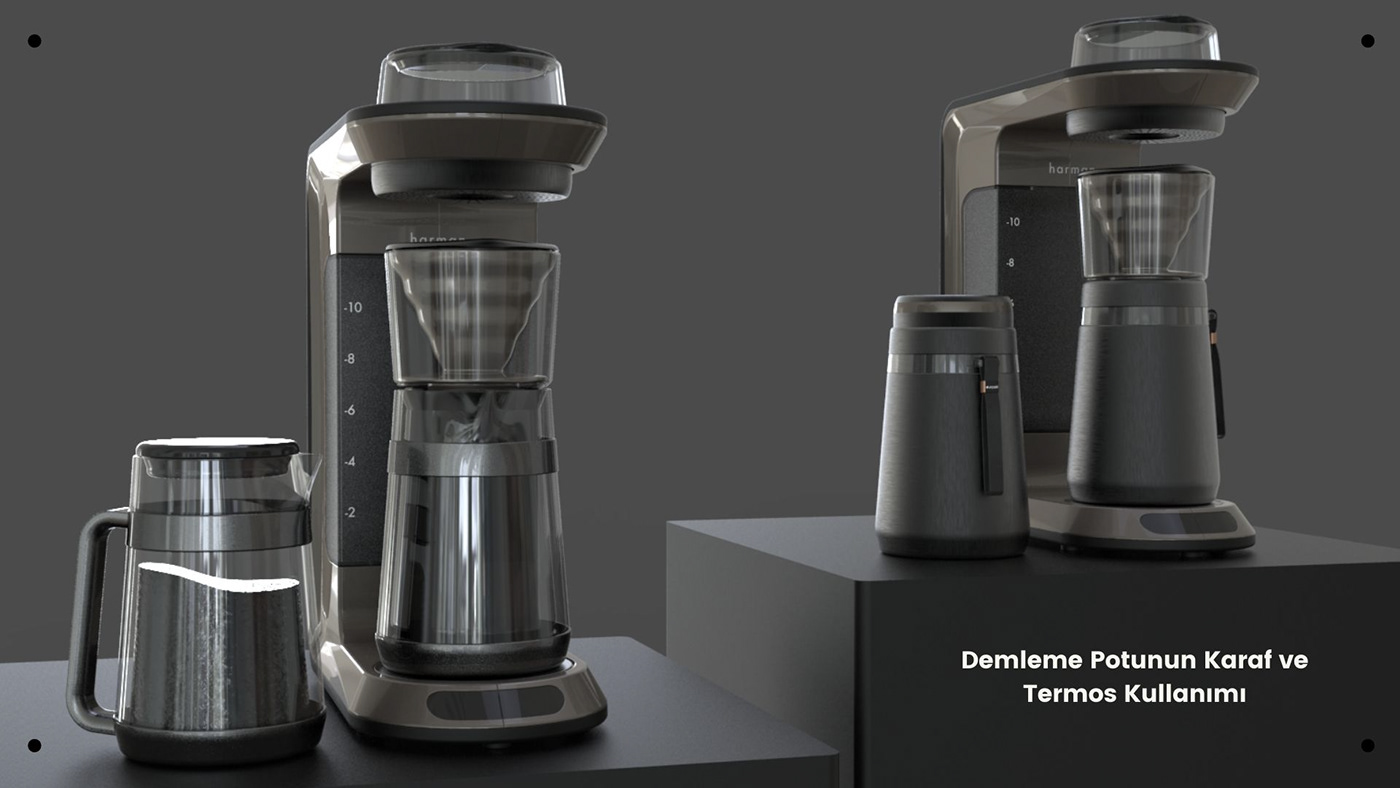 arçelik Coffee Coffee machine coffeemaker graduation project industrial design  Kitchen Appliance KITCHENWARE product product design 