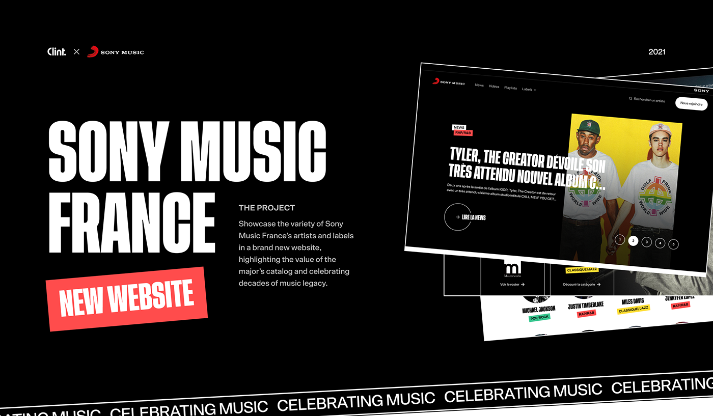 branding  design identity interaction Interface music Sony UI/UX user experience Web Design 