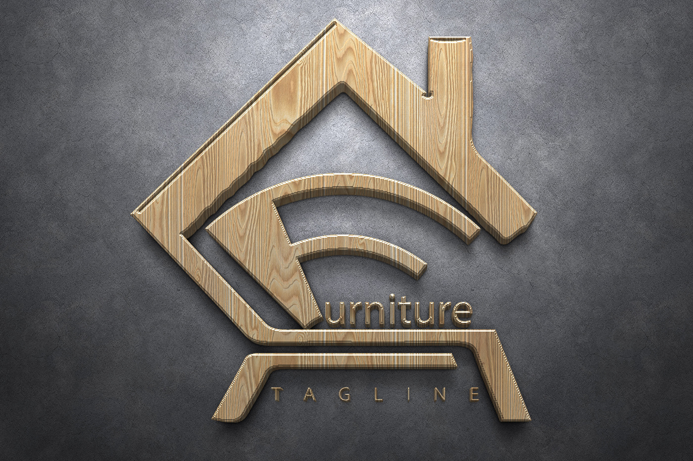 visiting card poster wooden logo Illustrator photoshop logo process furniture furniture logo logo constuction