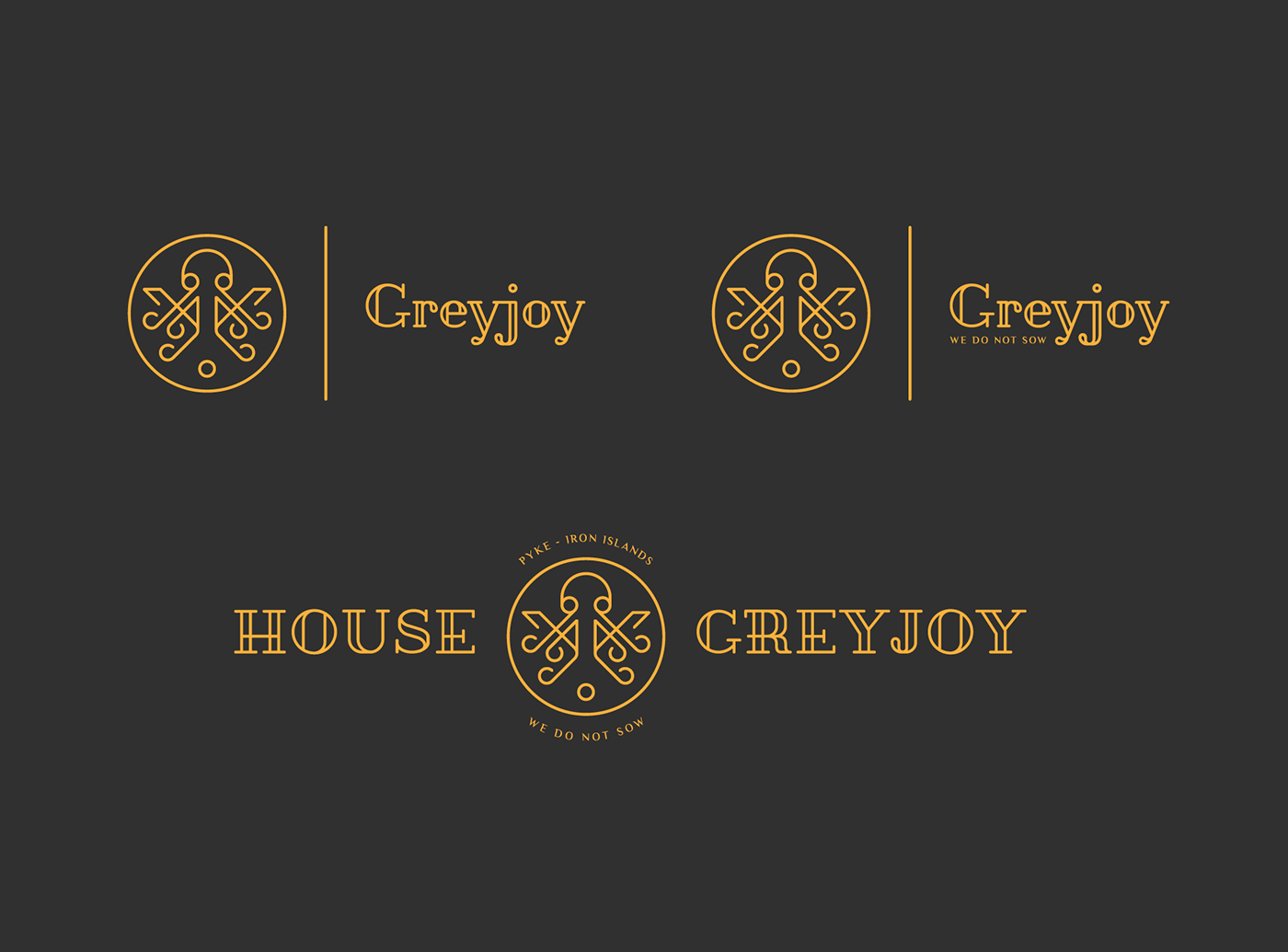branding  graphic design  Game of Thrones got sigil identity medieval symbol logo minimal