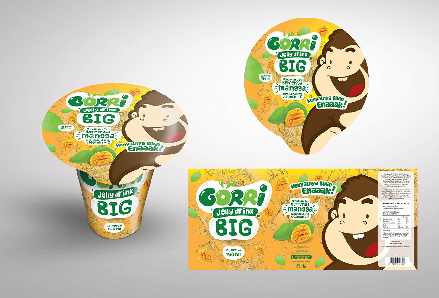 cup lid design Food  Label Packaging packaging design