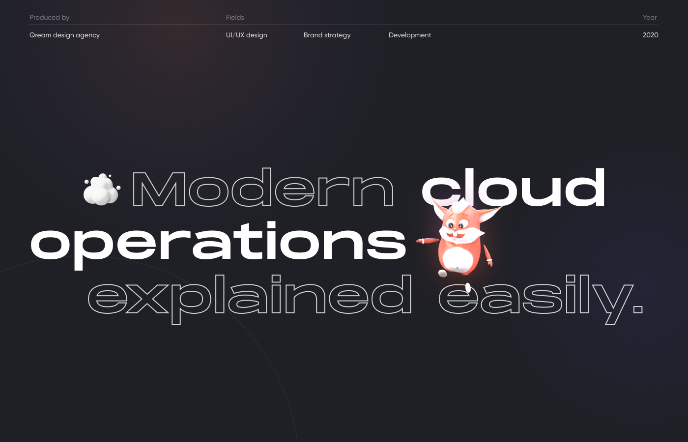 3D branding  cloud courses landing page summit UI/UX Website