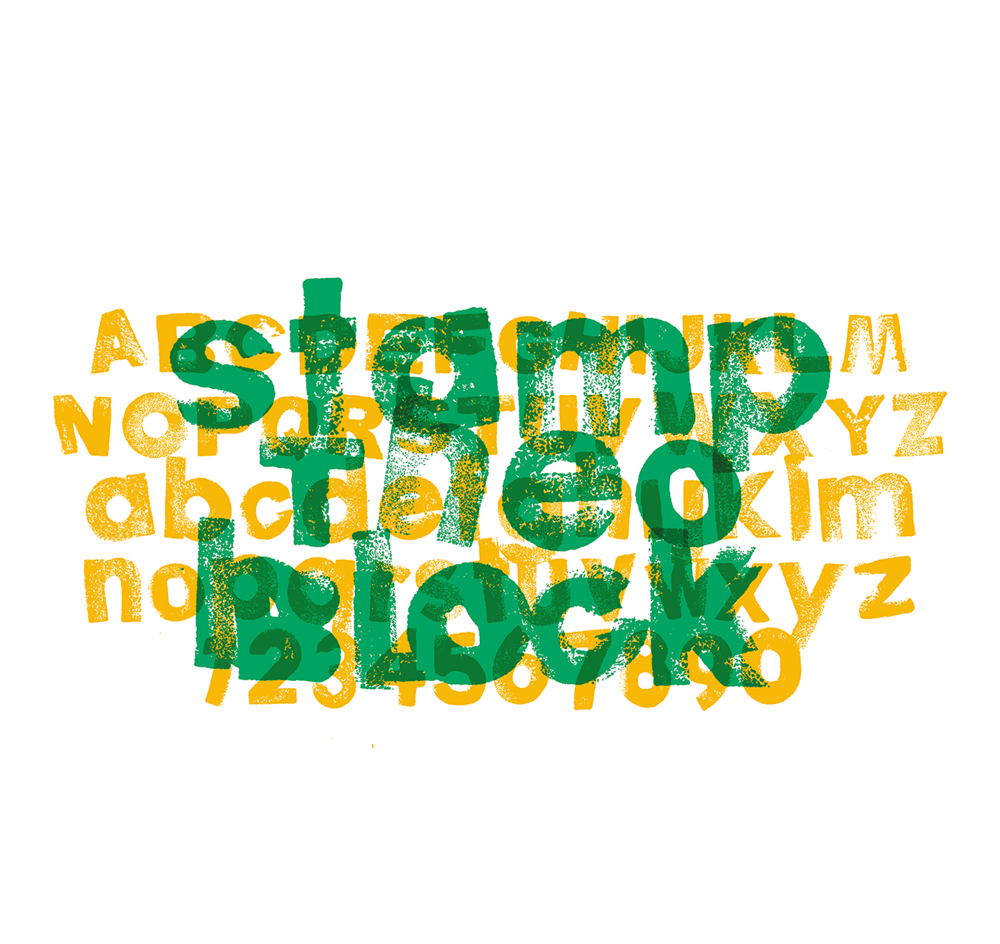 Block print type Distressed free Free font handmade stamp stamp theo block Typeface