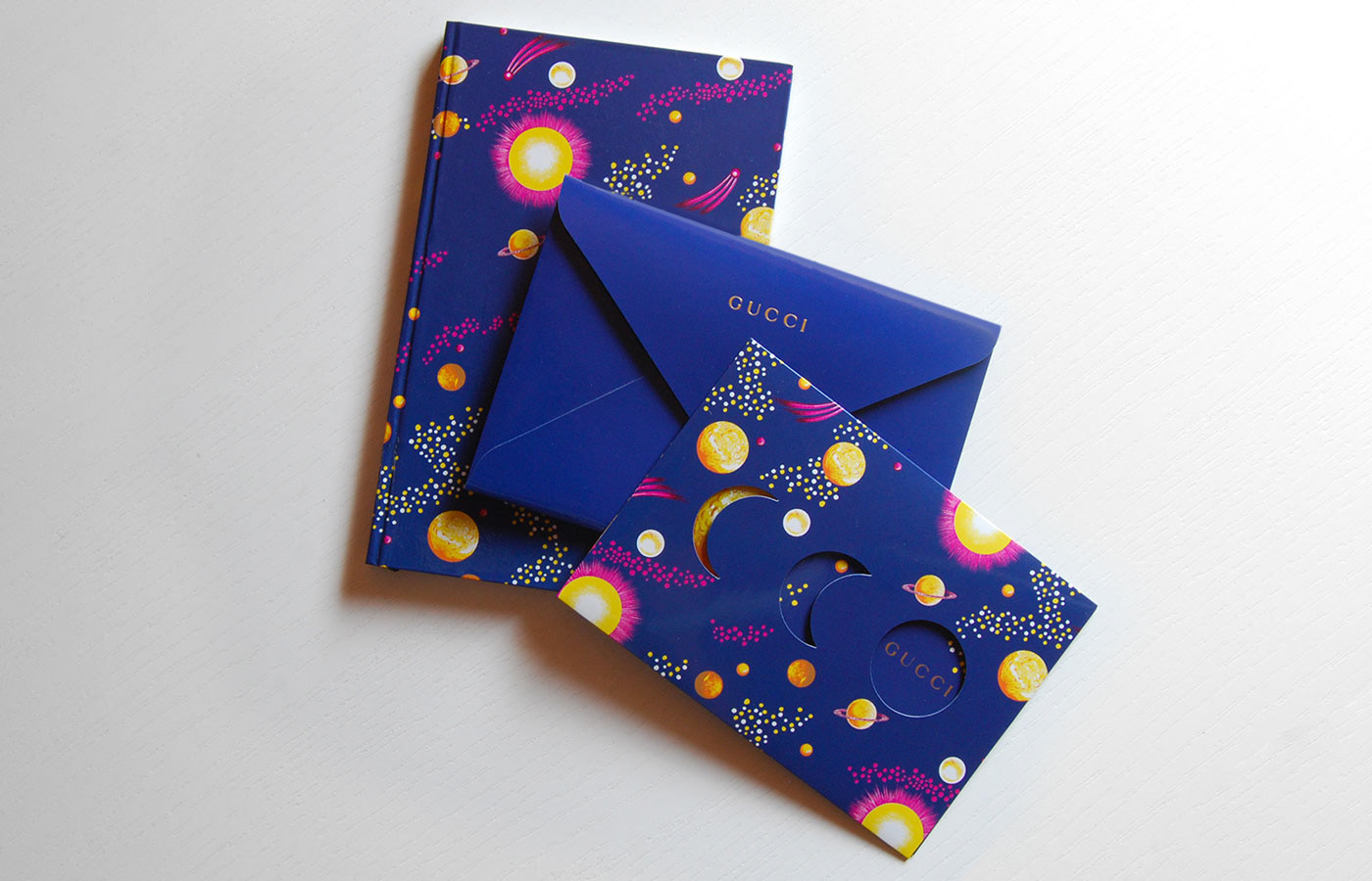 ramadan card notebook gift Diecut lunar phases moon