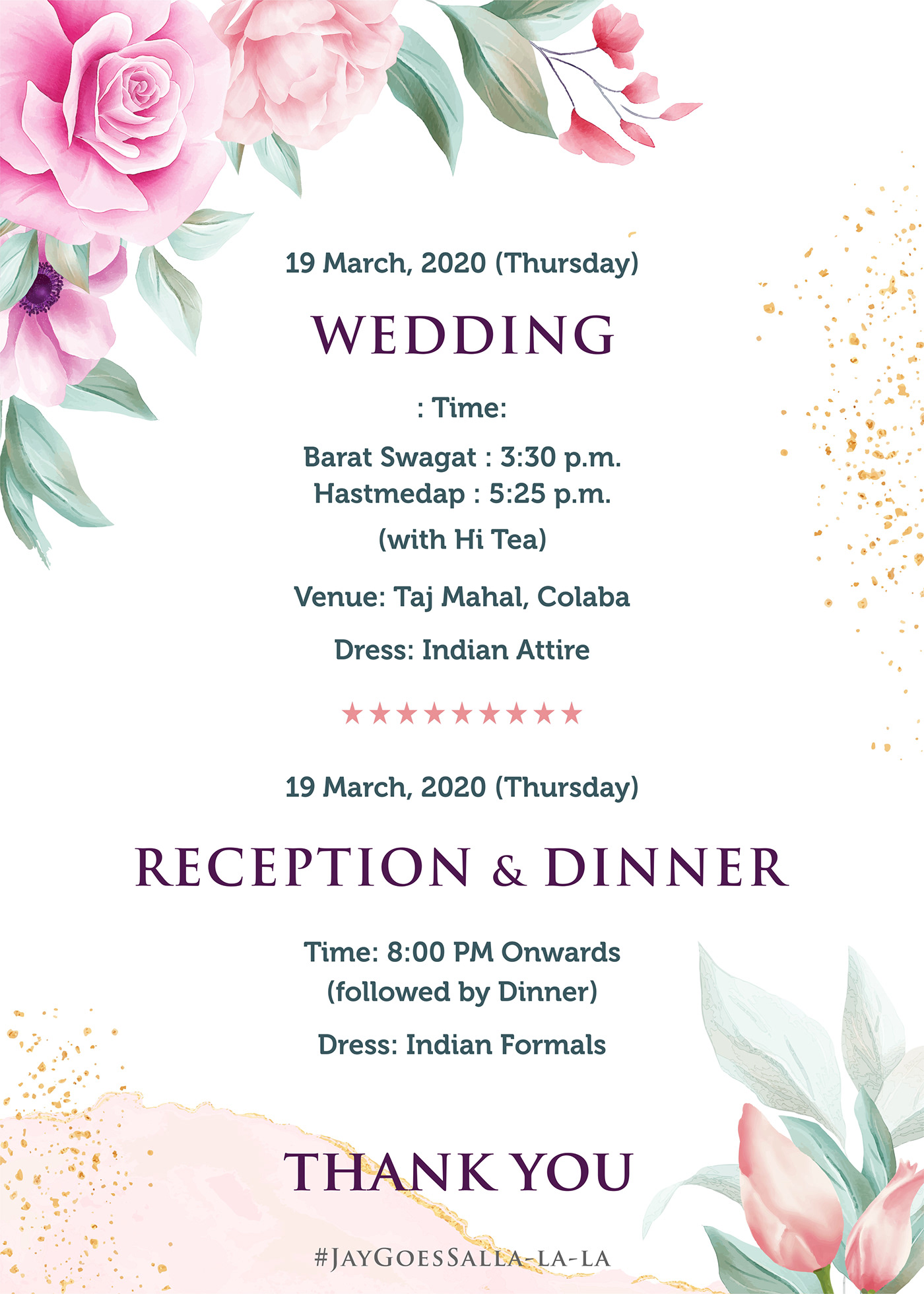 floral card floral wedding design indian wedding Wedding Card wedding card design Wedding Itinerary wedding logo