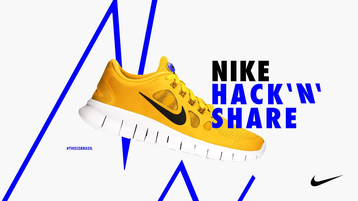 Nike print design graphic design  campaign art direction  digital visual design type typography  