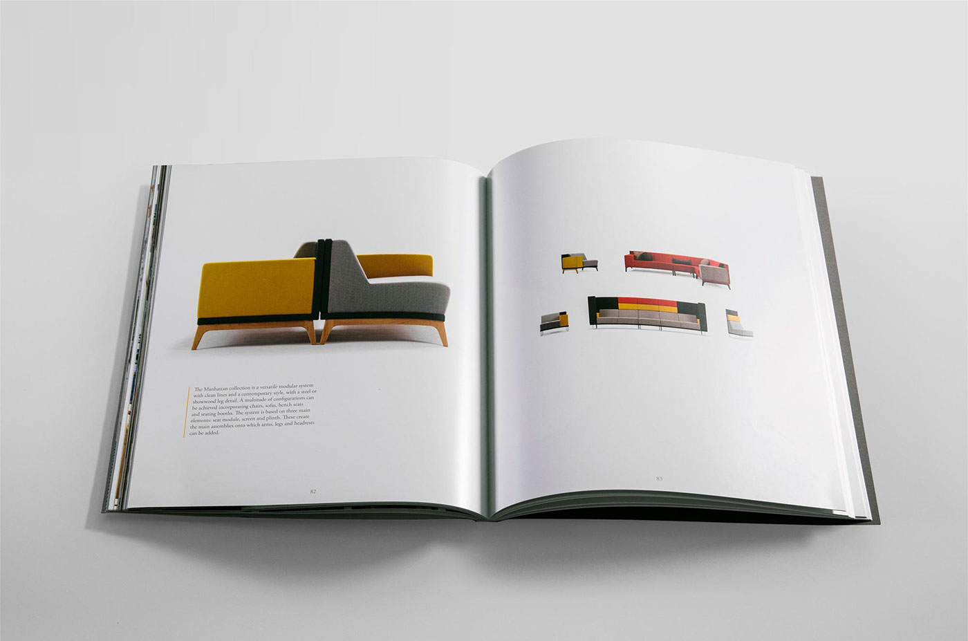 coffee table book editorial Layout british furniture manufacture brochure Catalogue spec guide